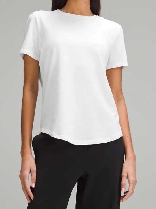 lululemon athletica Tops - Lululemon White Love Crewneck T shirt 0